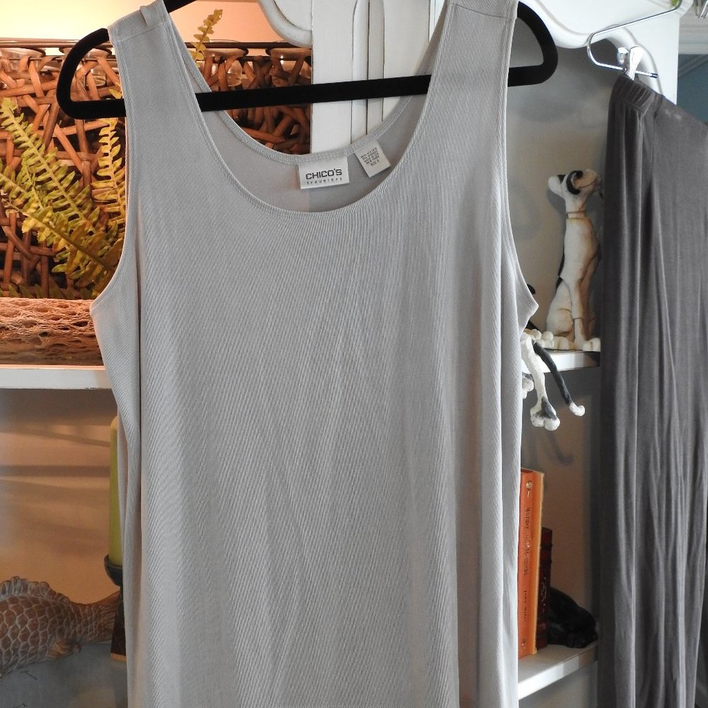 Taupe Tank Top Chicos size 3